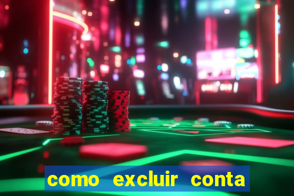 como excluir conta de jogos de aposta